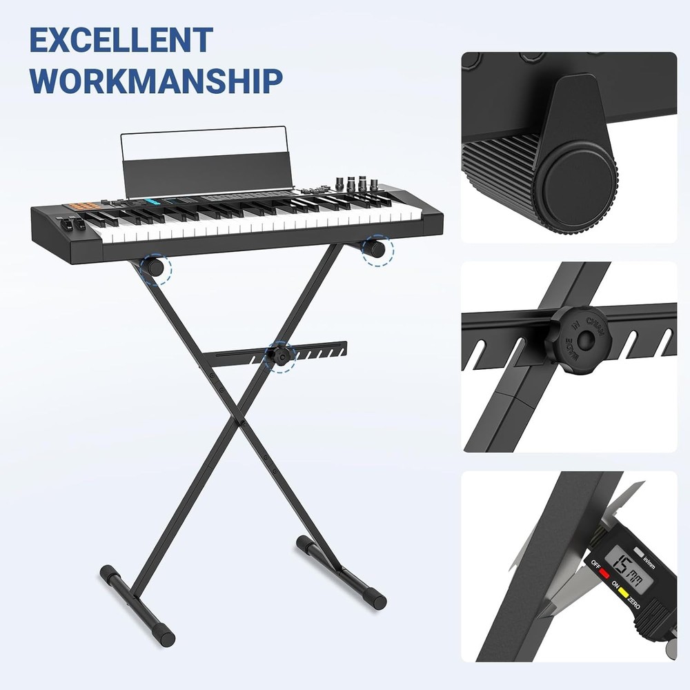 Versatile Digital Piano Stand - 100 lb Capacity-