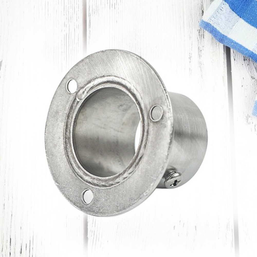 32 Clothes Rail Heavy Duty Wardrobe Pipe Bracket Closet Flange