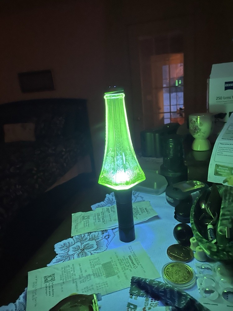 1920s Uranium Glass~Anchor Hocking Princess~Shaker Vaseline~Nice!