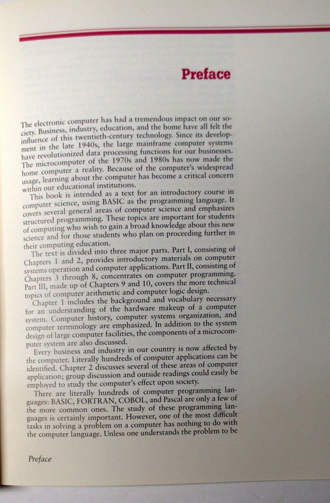 Computer Science with Structured BASIC