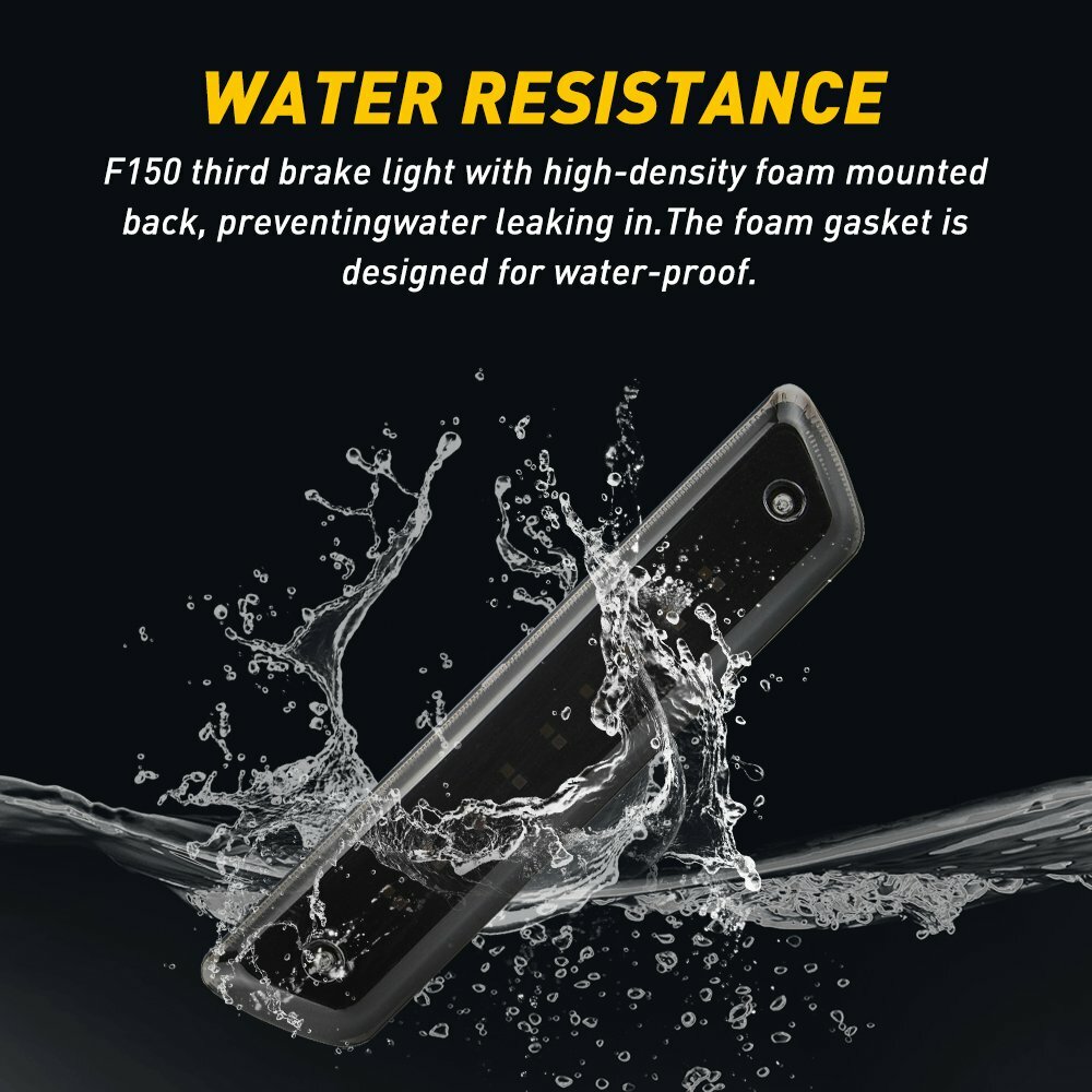 3rd Third Brake Light LED Smoke Rear Reverse Cargo Lamp For 2009-2014 Ford F-150