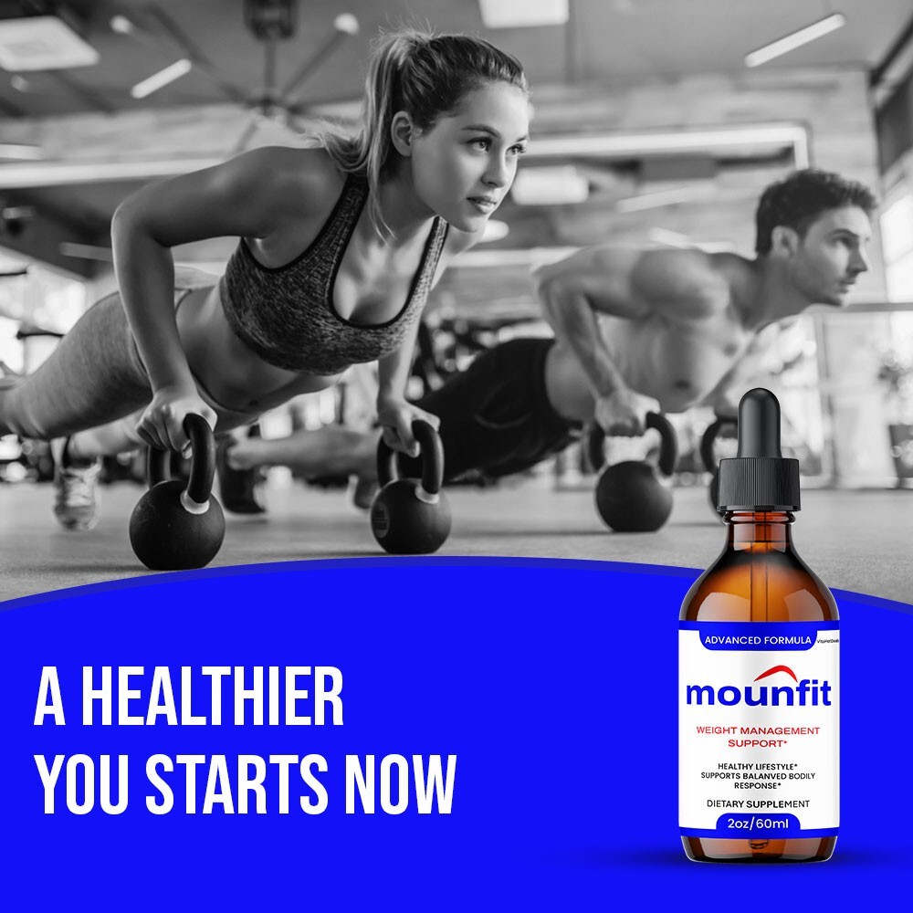 Mounfit Drops Liquid Supplement, Max Strength, Moun fit Drops (2 Pack)