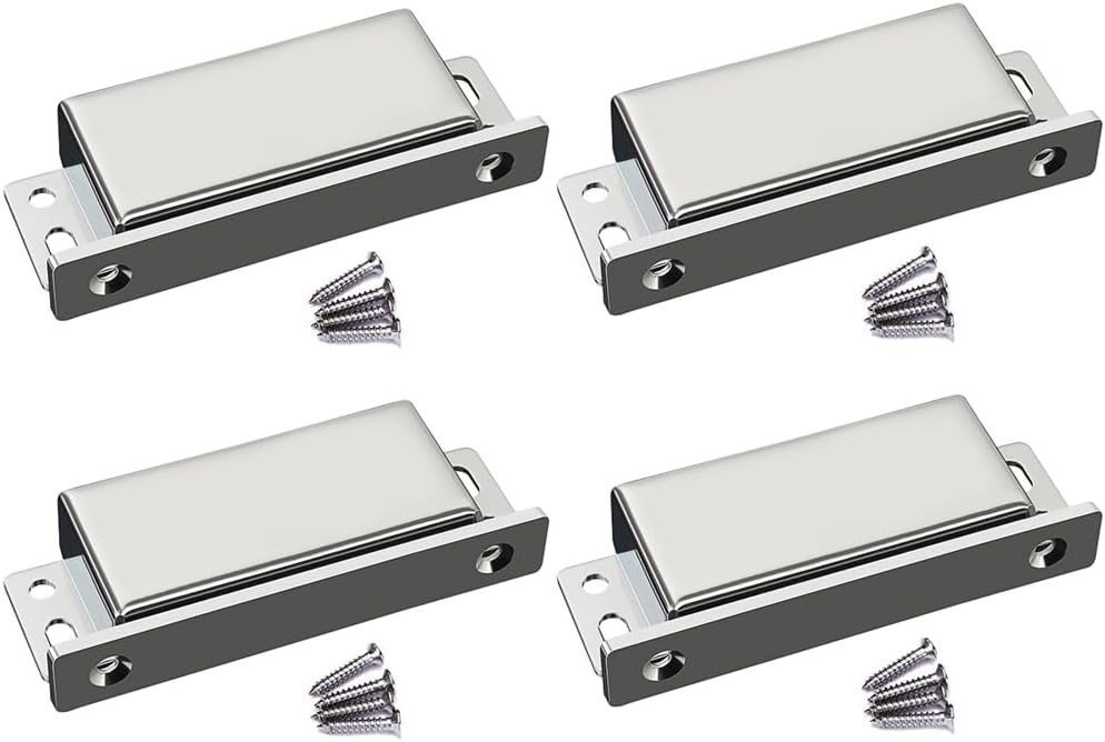 Stainless Steel Magnetic Catch 4-Pack 160lb Pull Force Rustproof Kitchen Cabinet