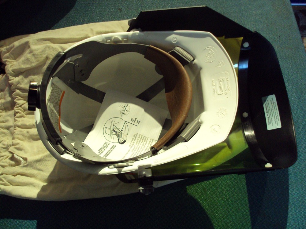 ARC FLASH\ ARC BLAST Safety Hard Hat w/ Face Shield Bullard 5100 Oberon Shield
