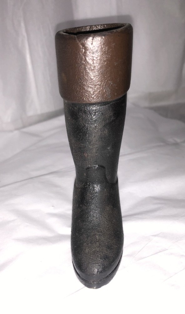 Vintage Miniature Cast Iron Riding Boot