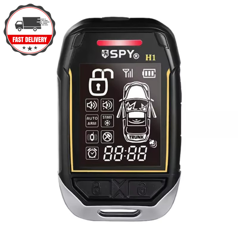 SPY Car Alarm Kit Remote Start Keyless Entry Immobilizer Lock System for Auto