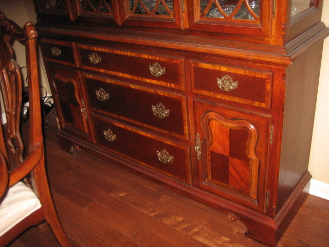 Mahogany china cabinet