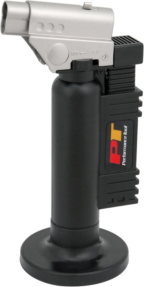 Performance Tool W2002 Refillable, Adjustable Butane Flame Mini Jet Torch (2,...