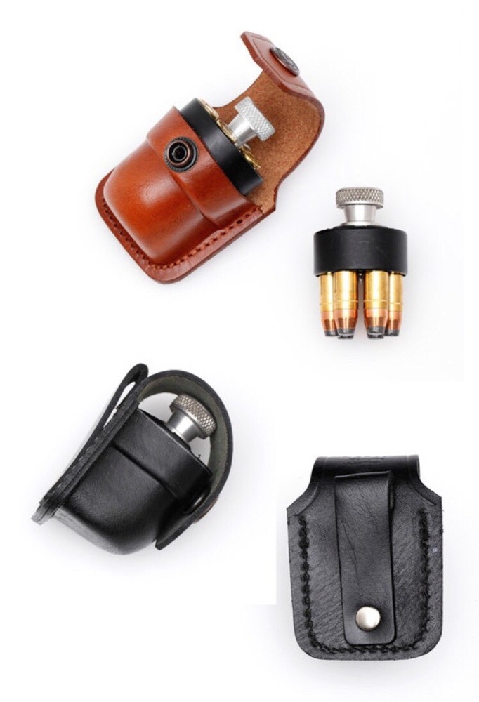 Leather Speedloader Case - (# 037 BLK)