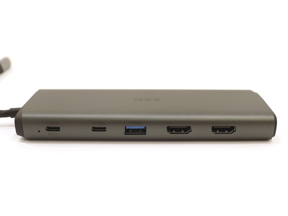 SSK 13-in-1 Type-C Multi-Function Docking Station SC220 (Silver) - Refurbished