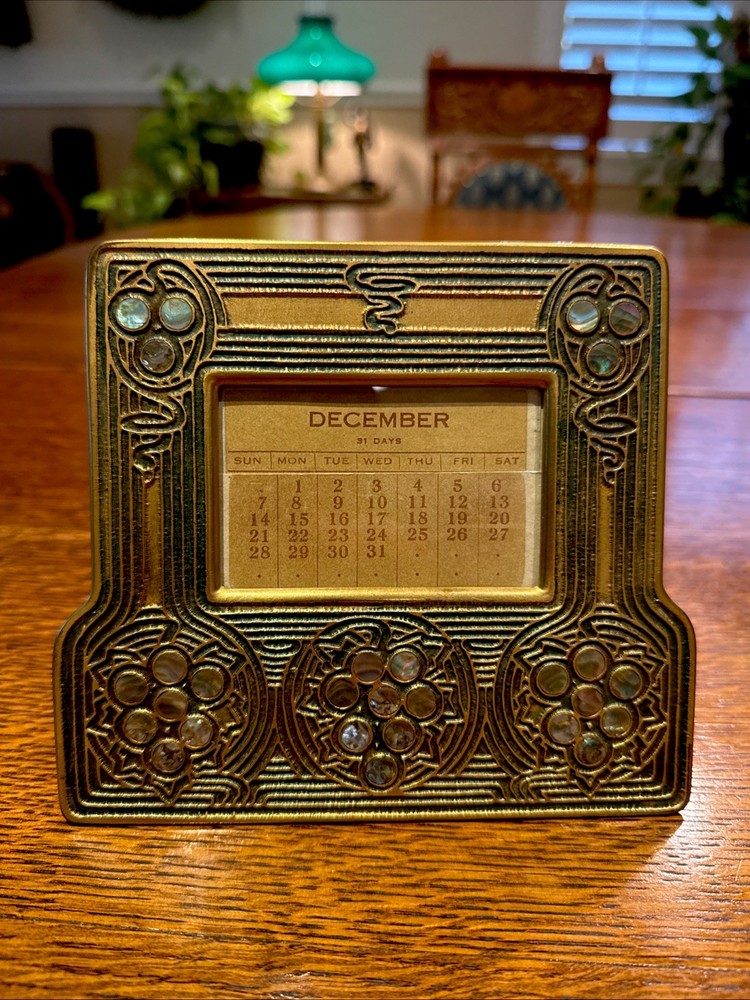 Antique Tiffany Studios Abalone Pattern 10 Piece Desk Set Collection: Perfection