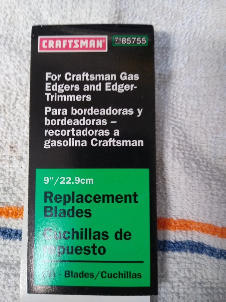 CRAFTSMAN EDGER REPLACEMENT BLADES NOS 9X2X1/2 ARBOR 3 PACK
