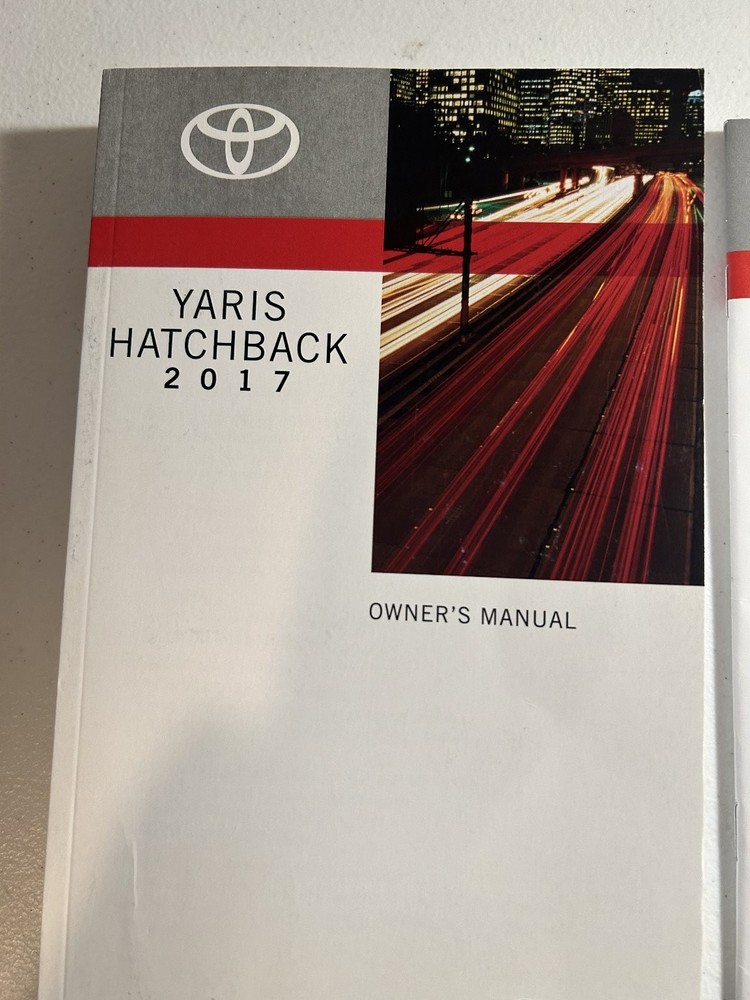 2017 Toyota Yaris Hatchback Owner's Manual Set