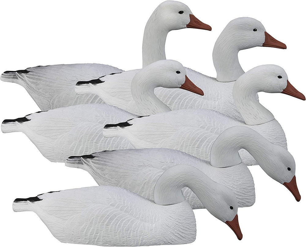 Realistic Half Shell Goose Decoys - 6 Pack, Stackable for Easy Storage