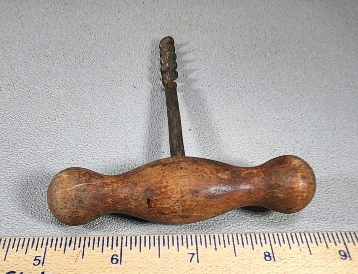Vintage Wood Handle Corkscrew ~ FL-5