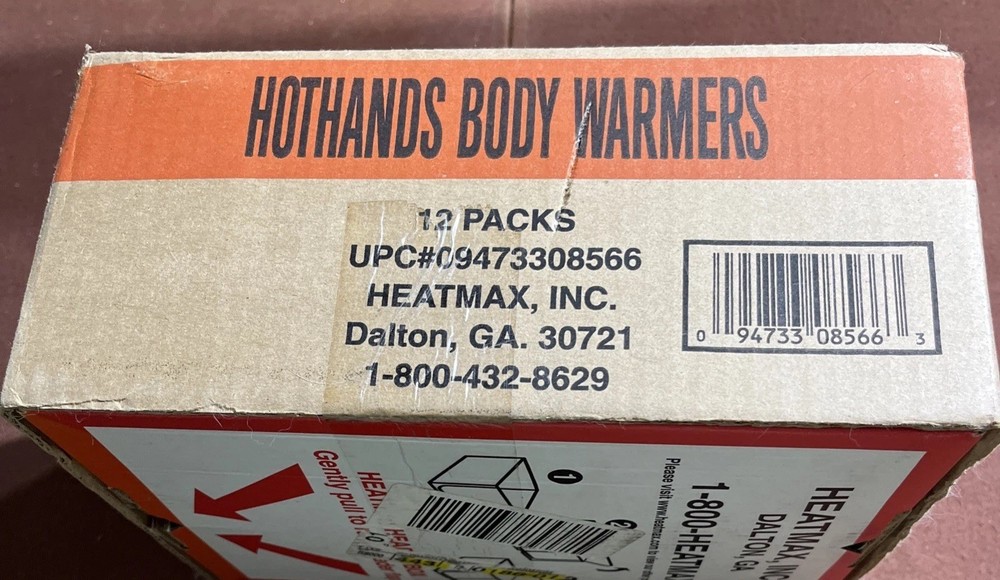 HOTHANDS BODY WARMERS 12 PACKS