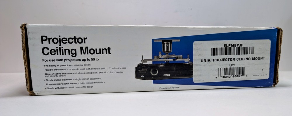 Open Box Peerless Universal Projector Ceiling Mount ELPMBPJF