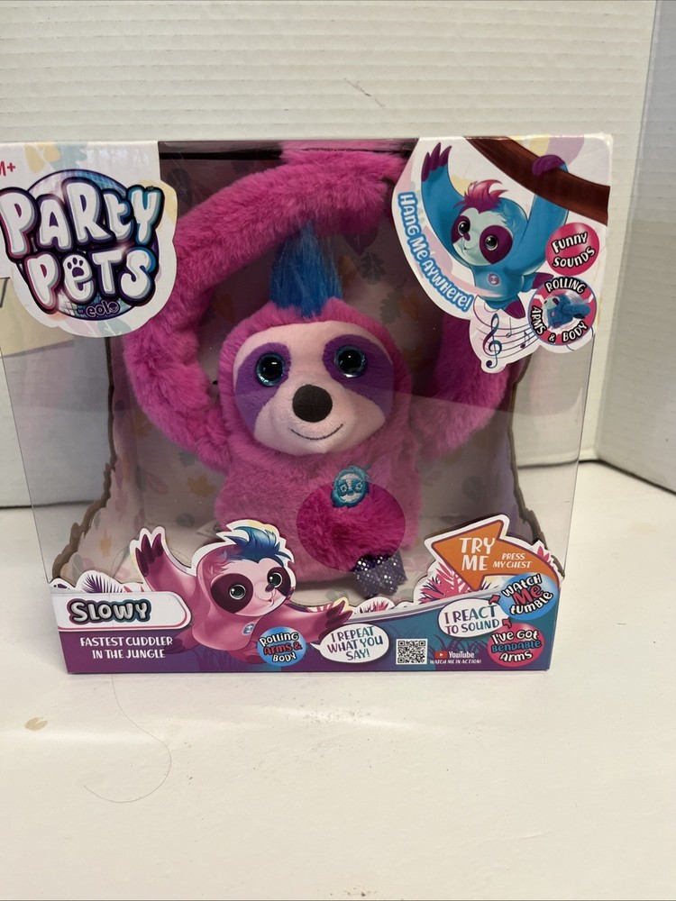 New Party Pets Slowy Sloth  Interactive  Toy by Eol