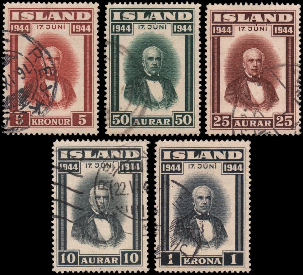 Iceland #240-244 set Used