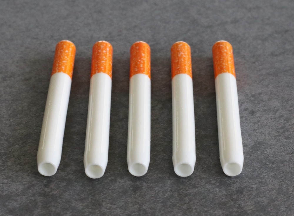 5 x 3" Ceramic One Hitter Bat- One Hitter Pipe- Ceramic Clean Smoking Pipe