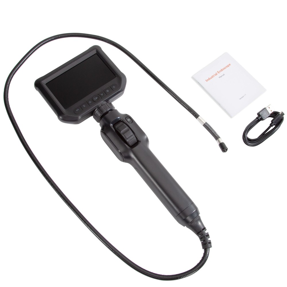 Two-Way Articulating Borescope Camera with Light Endoscope Inspection Camera USA