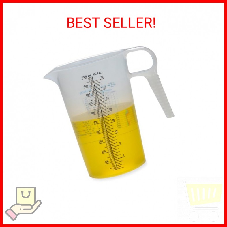 32oz (1 Quart) Measure Pitcher with Convenient Conversion Chart – Extra Strong F