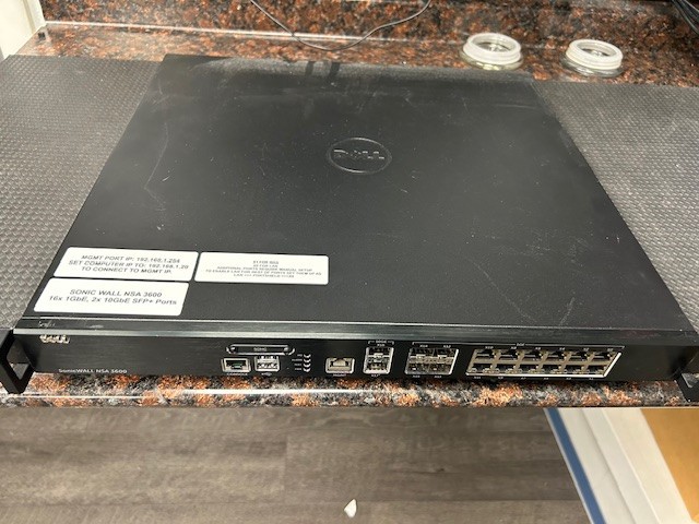 Dell SonicWALL NSA 3600 Network Security/Firewall Appliance