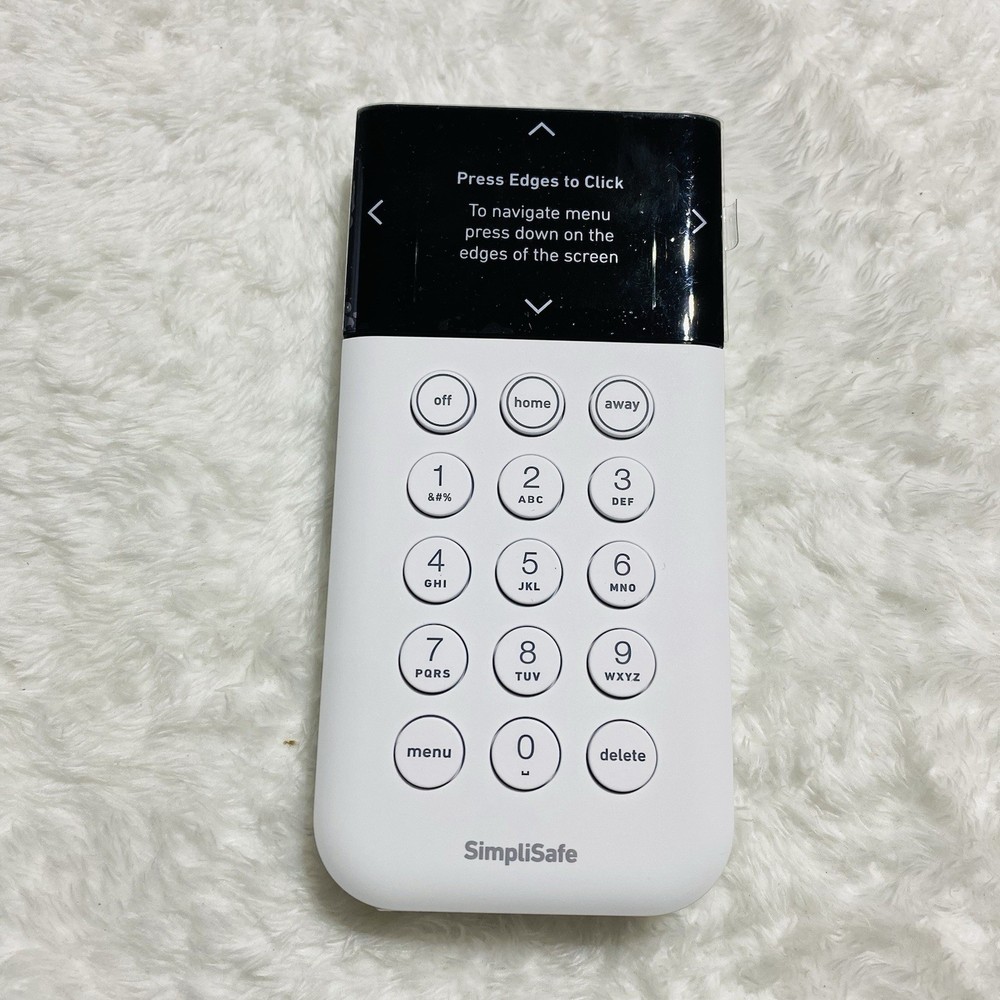SimpliSafe SSKP3 Security Keypad Remote White Wireless