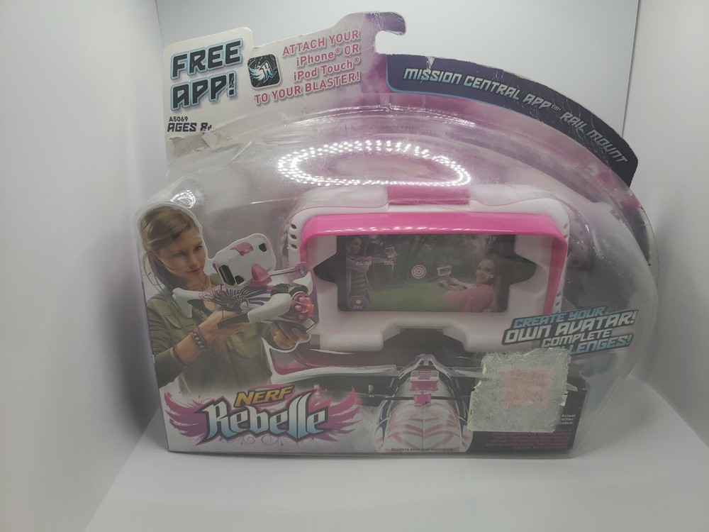 Nerf Rebelle Mission Central App Rail Mount original pkg open box