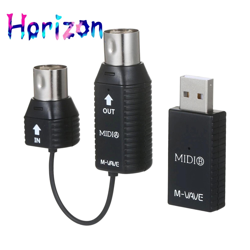 M-VAVE Mini Wireless Transmission System MIDI Bluetooth Adapter USB Plug Play