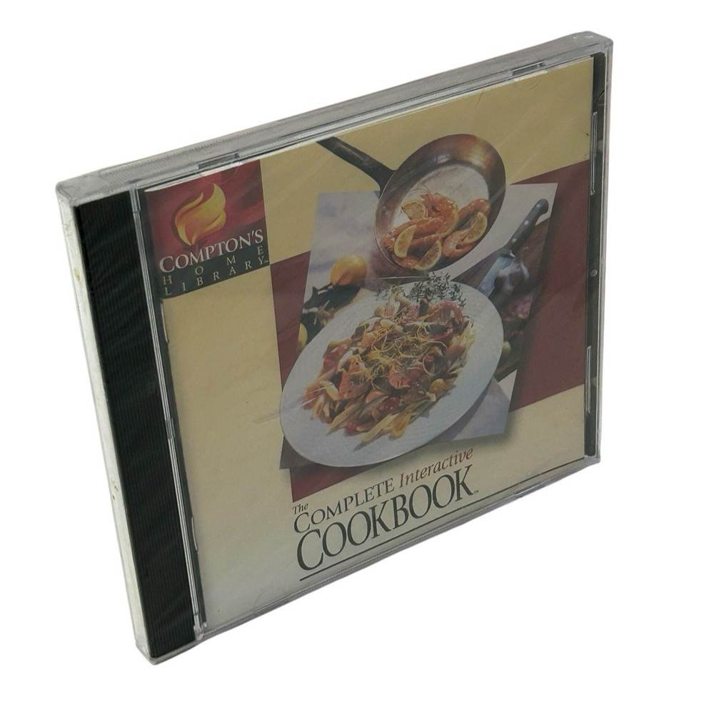 Compton's Home Library The Complete Interactive Cookbook CD-ROM 1996 NEW
