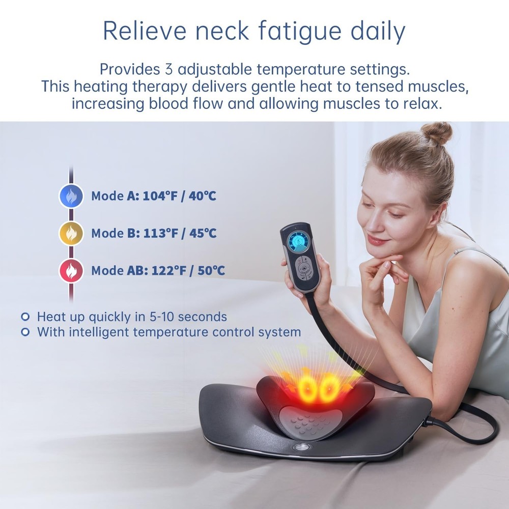 Multi-Functional Cervical Traction Device, Electric Neck Stretcher with Dynam...