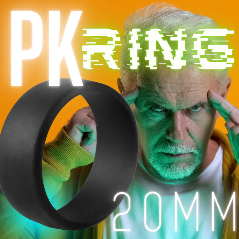 PK RING - BLACK MODERN 20MM - Magic & Party Tricks