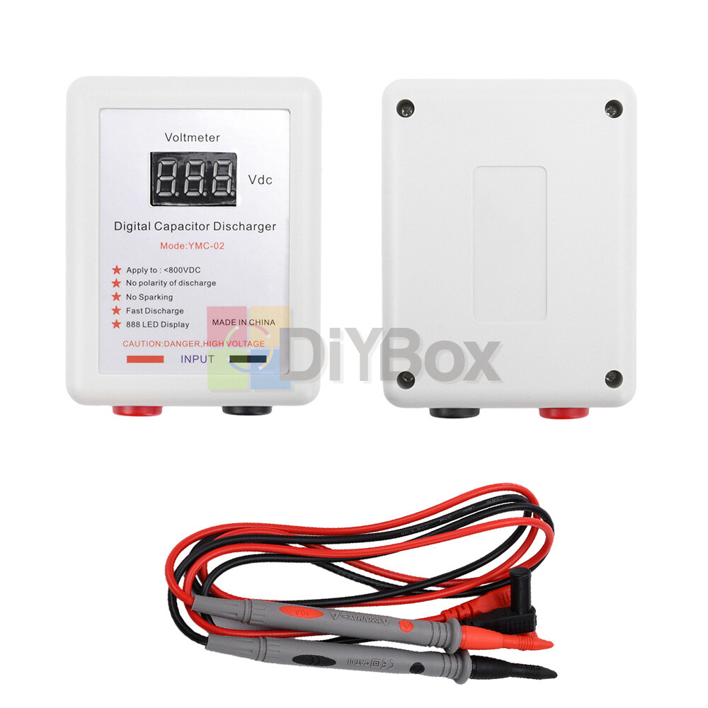 Digital Capacitor Discharge Pen Discharging Tool with Voltmeter without Sparking
