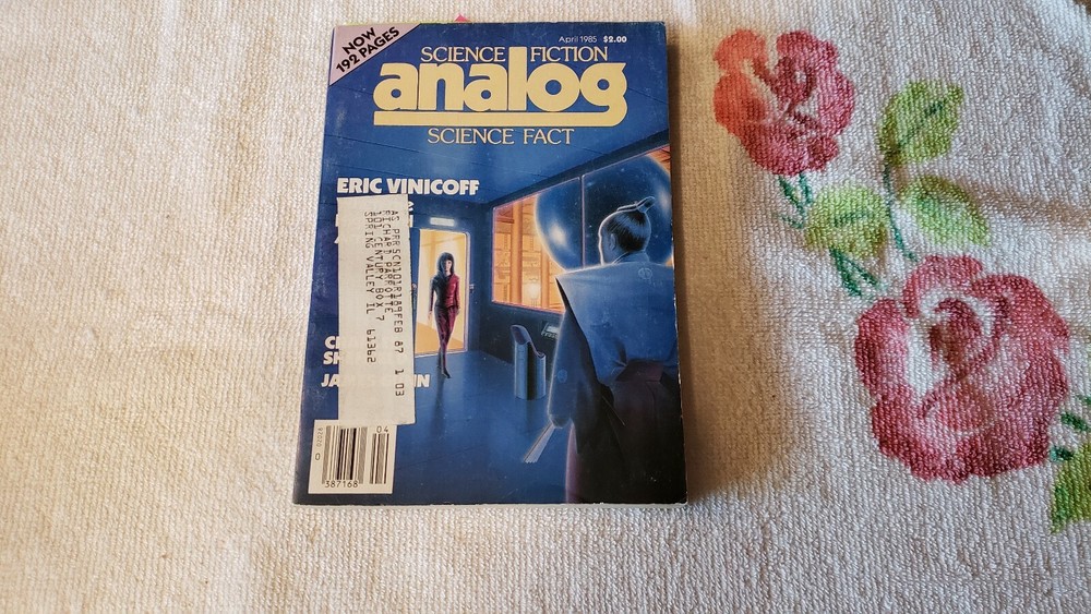 ANALOG SCIENCE FICTION - SCIENCE FACT  APRIL 1985  **SIGNED**  -RH-