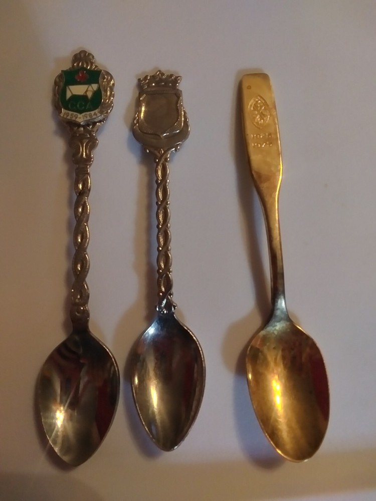 Vintage Commemorative Spoons. 2 Canada.