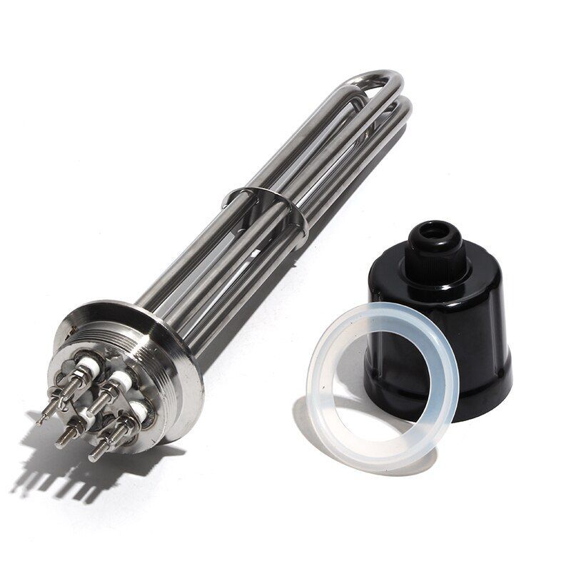 Electrical Heating Element 2" Tri-clamp 220-380V Water Oil 3-12KW Immersion Tool