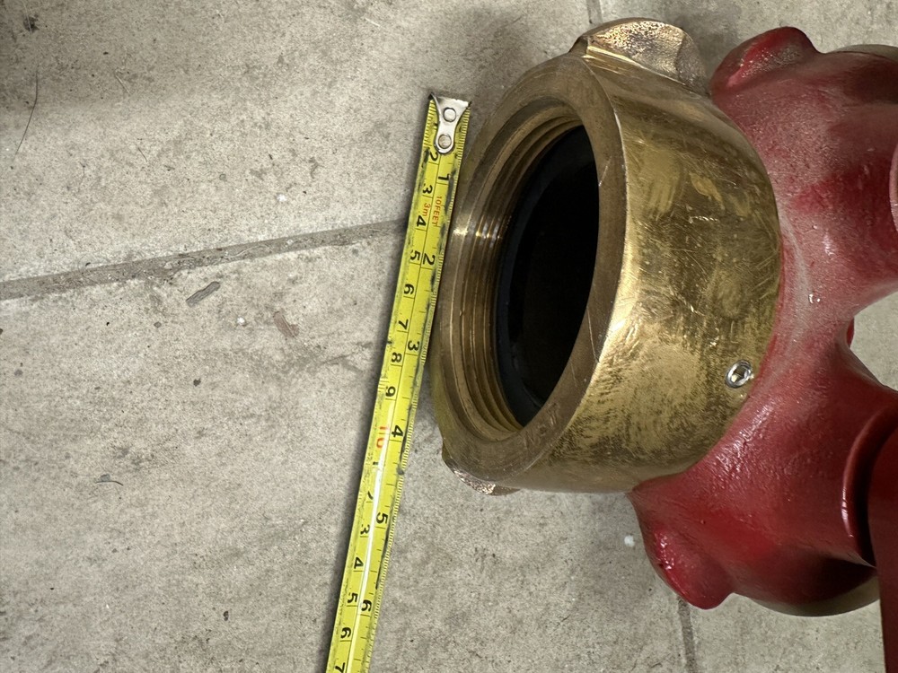 Two Handle Fire Hose Valve Fitting, one inlet - two outlet