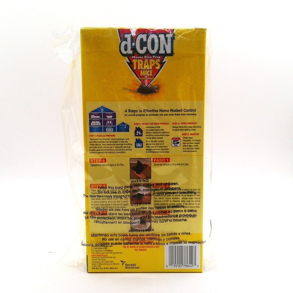 New d-CON Mouse Glue Trap, Professional Strength 2 Pack