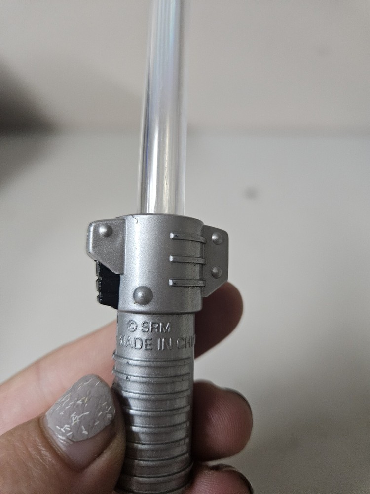 Lightsaber Style Keychain Silver SRM READ