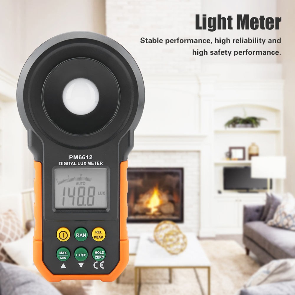 PEAKMETER PM6612 High Digital Light Meter Luxmeter