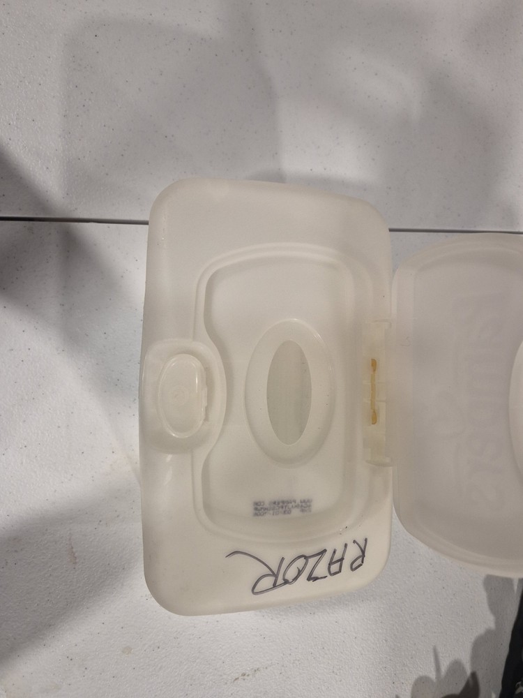 Pampers Sensitive EMPTY Plastic Baby Wipes Container Name Written
