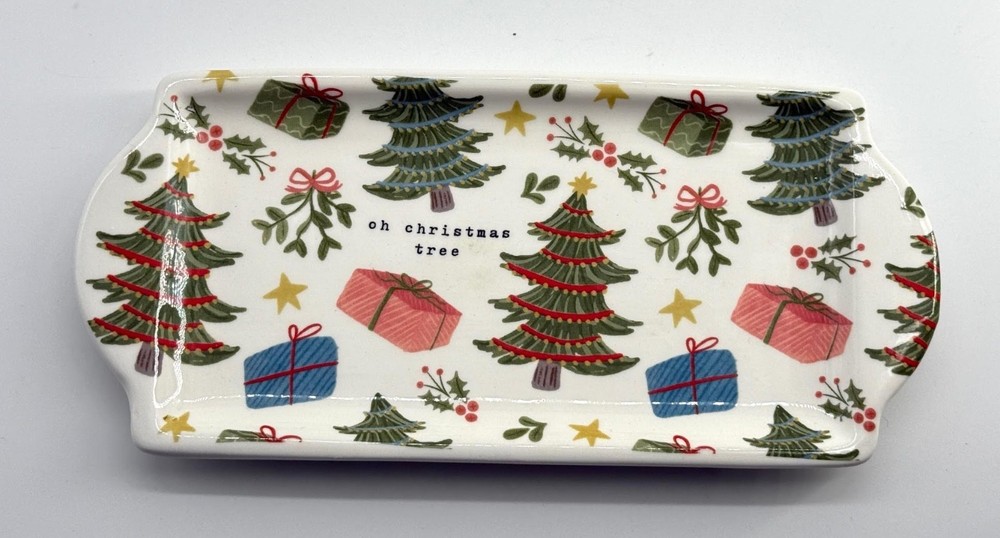 Mudpie Tray Oh Christmas Tree Retro Dish