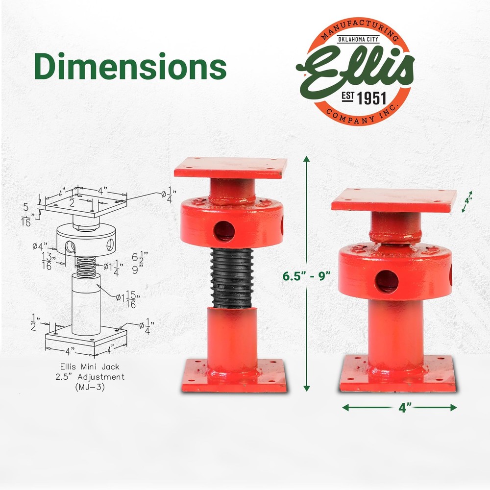 Manufacturing Adjustable Mini Screw Jack Post – House Jack for Foundation, Fl...