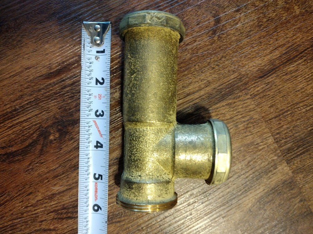 1.5" Brass Pipe Lot 4 Pieces