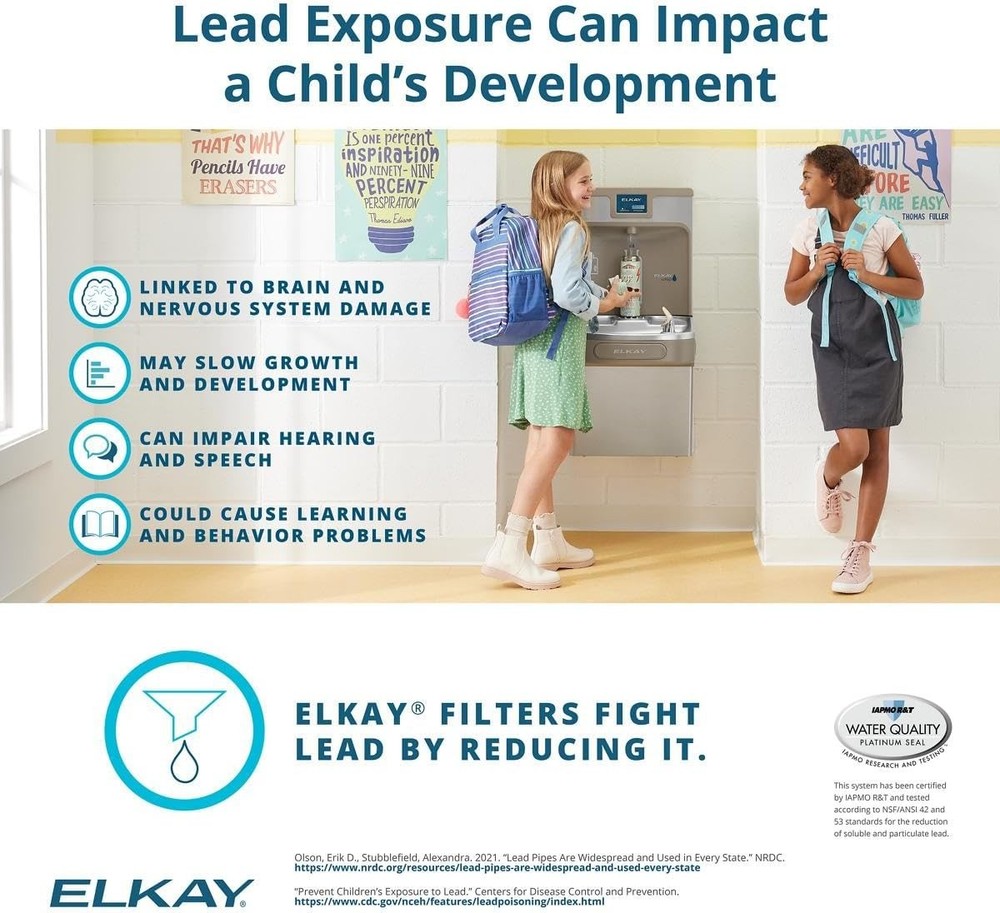 1 PACK Fit For Elkay 51300C WaterSentry Plus Replacement Water Filter (NO CHIP)