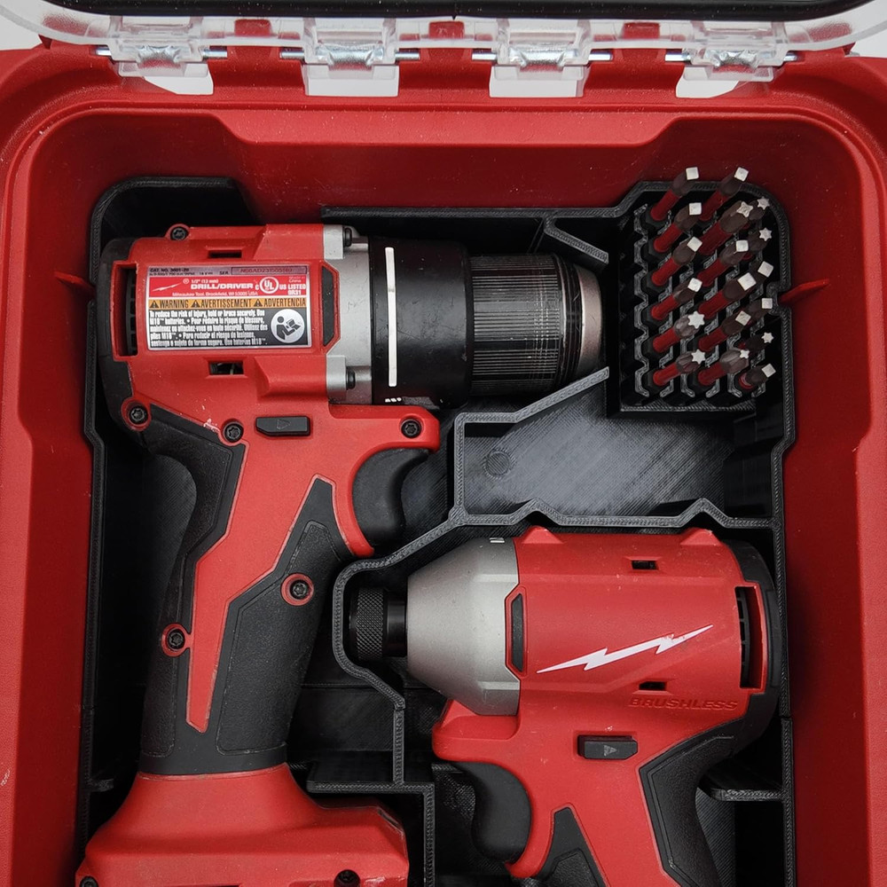 Tidy Tool Drill Driver Organizer Milwaukee M18 Combo Drill/Driver Impact Set