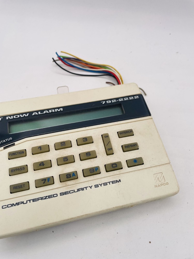 Napco Act Now Alarm Control Keypad Panel White for Computerized Security System