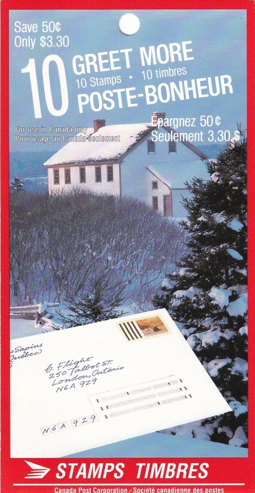 Bengphil Canada Booklet BK106 with 1259a,1259 CV $20 Original Sealed