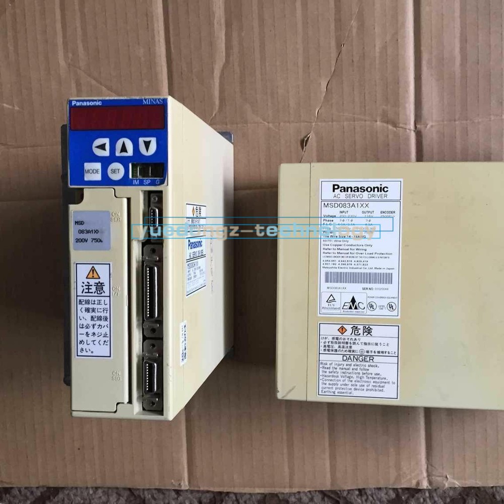 USED Panasonic Servo Driver MSD083A1XX Tested